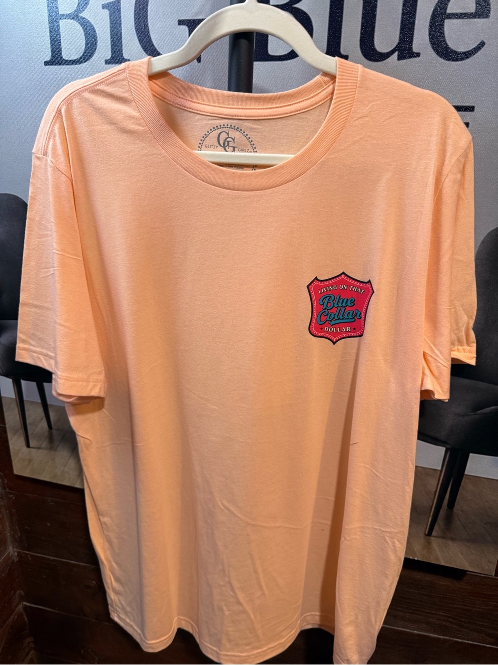 Peach Crewneck T-Shirt - Men